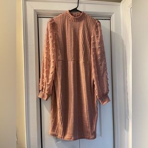 Dusty Rose Pink Maternity Dress